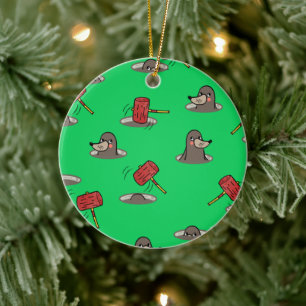 Whack-A-Mole Mönster Julgransprydnad Keramik