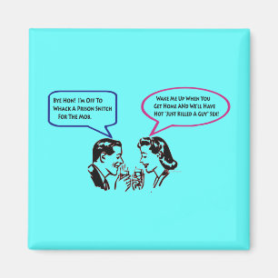 Whack snitchen vriden humorkylmagnet magnet