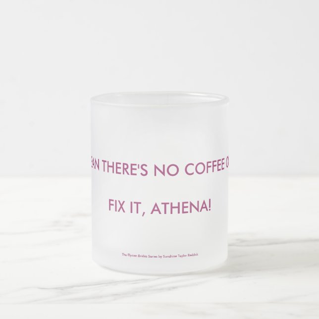 Whadaya betyder att det inte finns något kaffe på frostad glasmugg (Center)