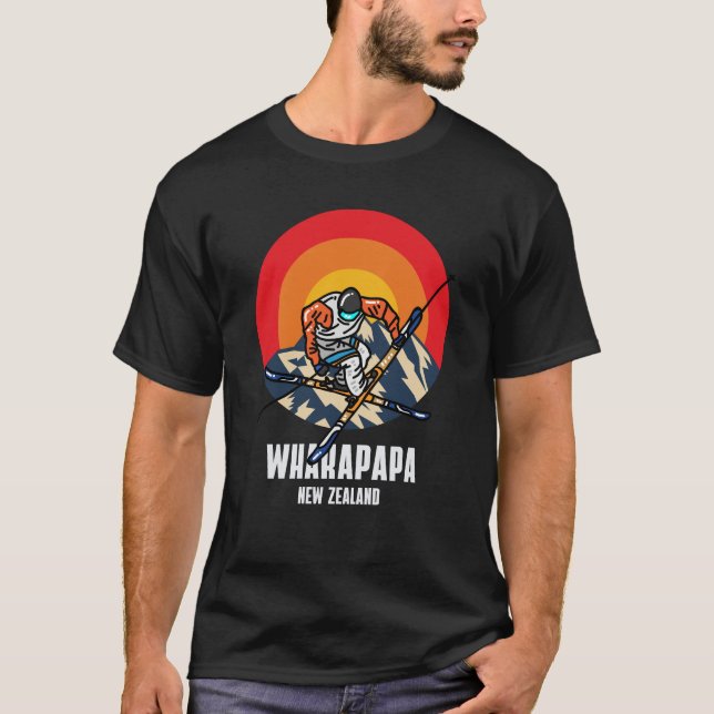 Whakapa Ski Nya Zeeland T Shirt (Framsida)
