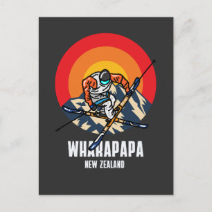 Whakapa Ski Nya Zeeland Vykort