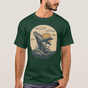 Whale Art Manar Mörk T Shirt