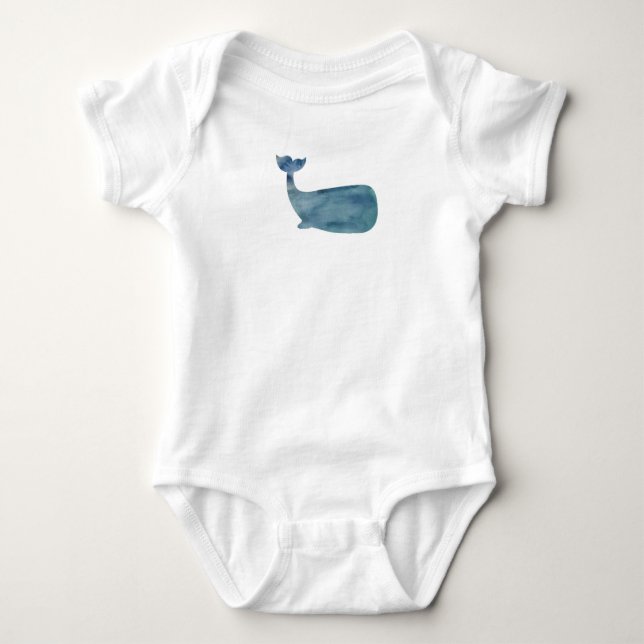 Whale Baby Bodykostym T Shirt (Framsida)