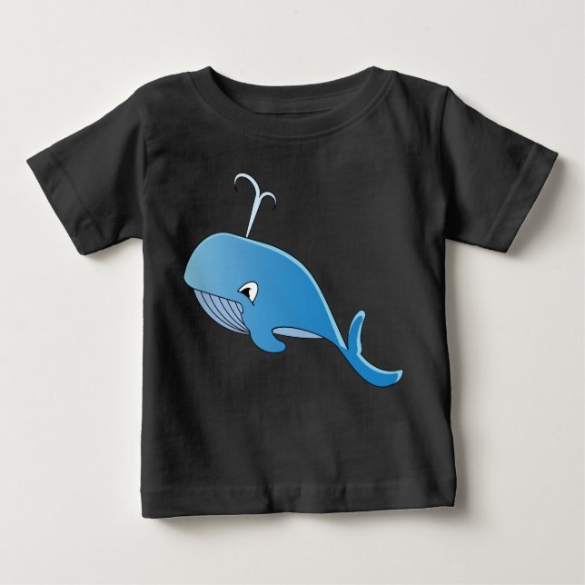 Whale - Baby Bra Jersey T-Shirt  (Framsida)