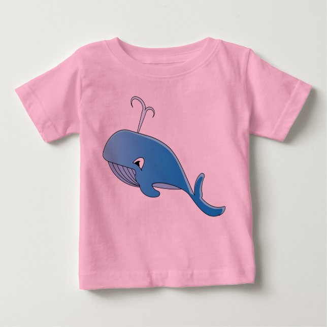 Whale - Baby Bra Jersey T-Shirt (Framsida)
