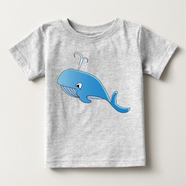 Whale - Baby Bra Jersey T-Shirt (Framsida)