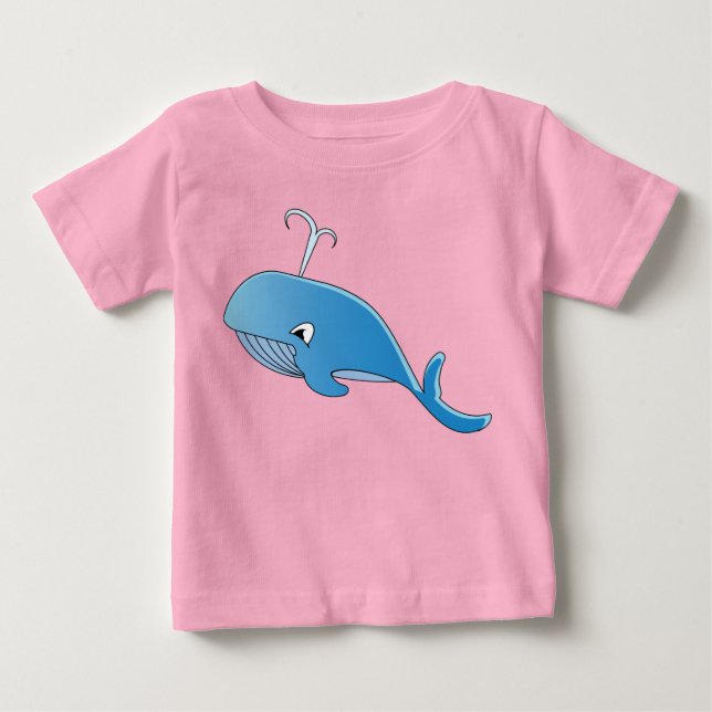 Whale - Baby Bra Jersey T-Shirt (Framsida)