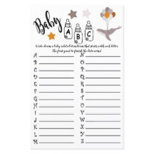 Whale Baby Shower BeSnyval Dream Game Baby ABC