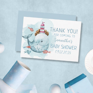 Whale Boy Shower Tack Kort