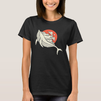 Whale Carrying Mountain  Orca Mountain Vintage Ret T Shirt