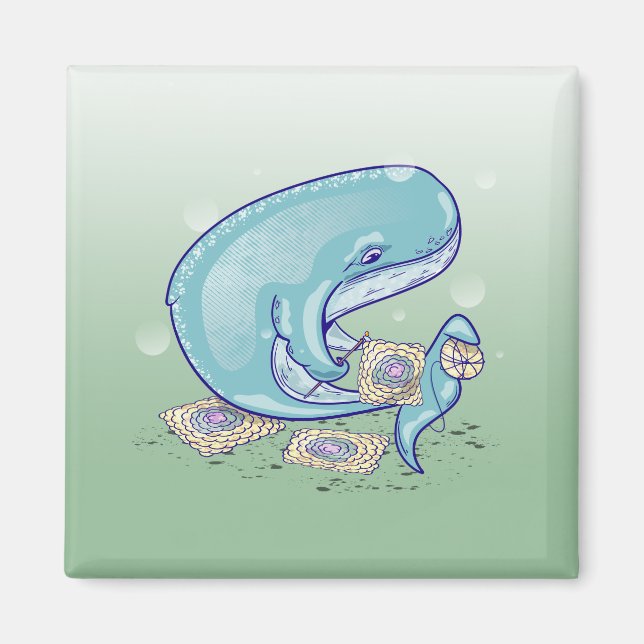 Whale Crocheting Magnet (Framsidan)