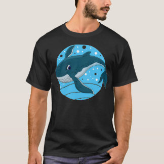 WHALE CUTE WHALE CUTE BLUE WHALE BLUE WHALE SHARKS T SHIRT