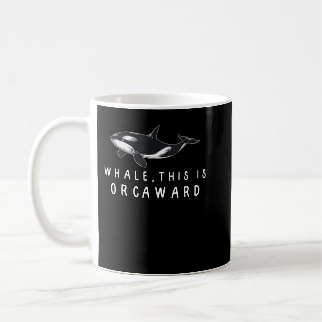 Whale, det här är OrcAward - Funny Orca Killer Wha Kaffemugg (Vänster)