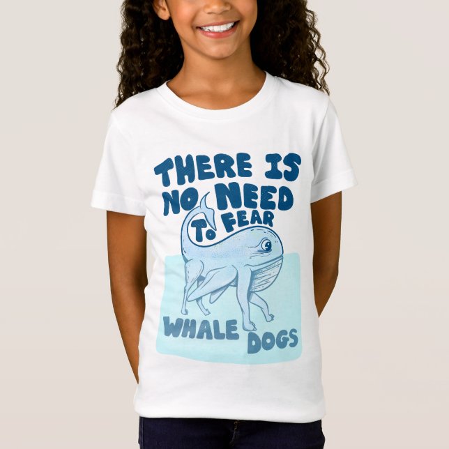 Whale Dog funny creature T Shirt (Framsida)
