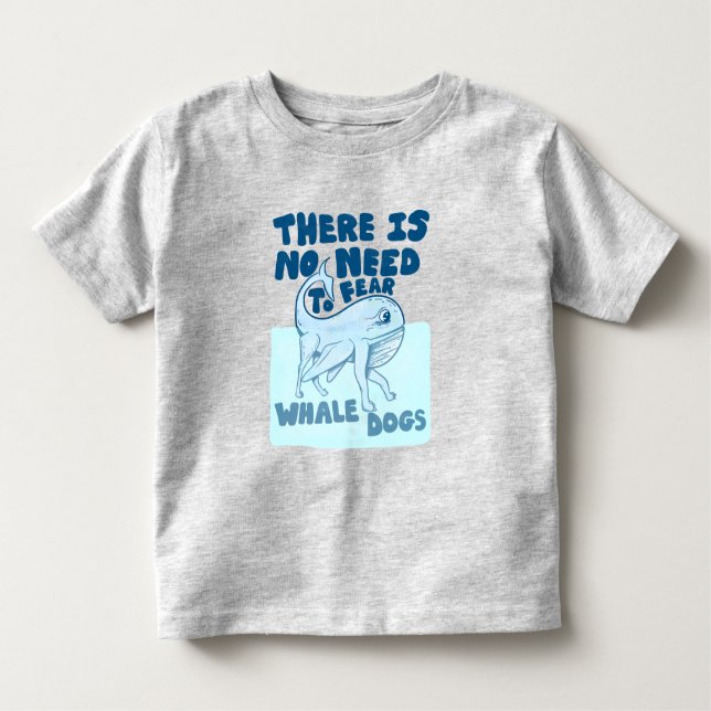 Whale Dog funny creature T Shirt (Framsida)