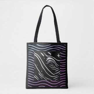Whale eye/whale species tote tygkasse