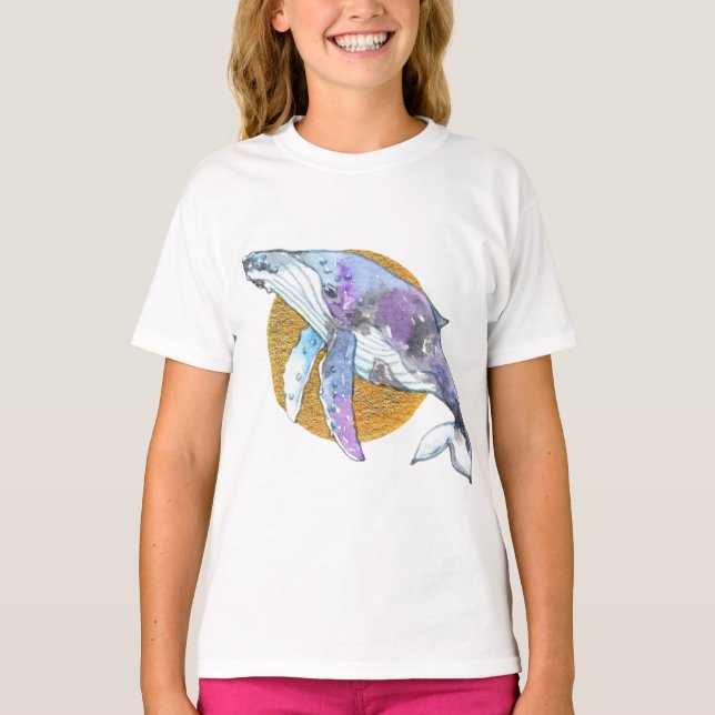 Whale Fly T Shirt (Framsida)