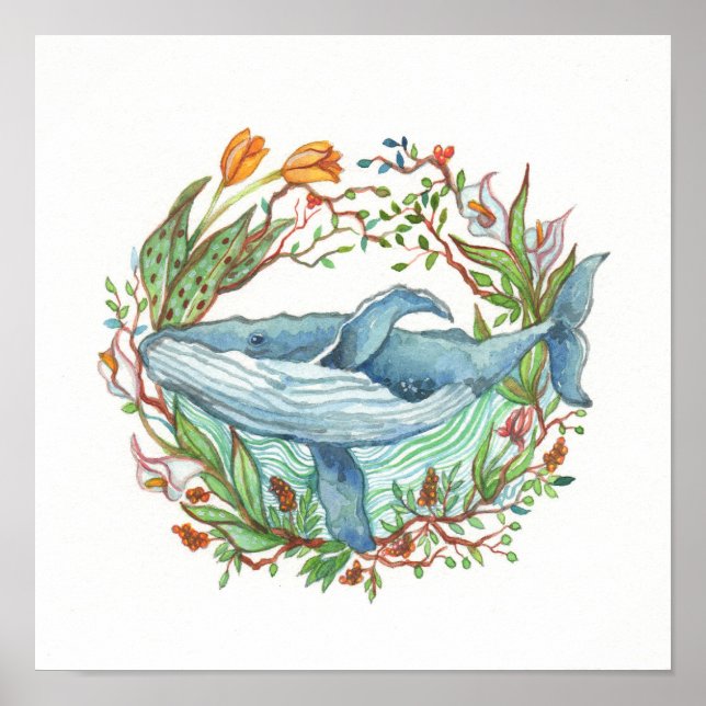 Whale Garden Poster (Framsidan)
