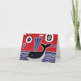 Whale hälsning-kort kort