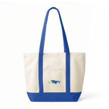 Whale Hej Tote Bag