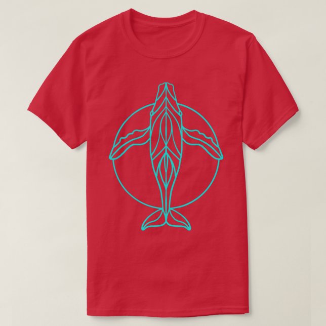 Whale Humpback T Shirt (Design framsida)