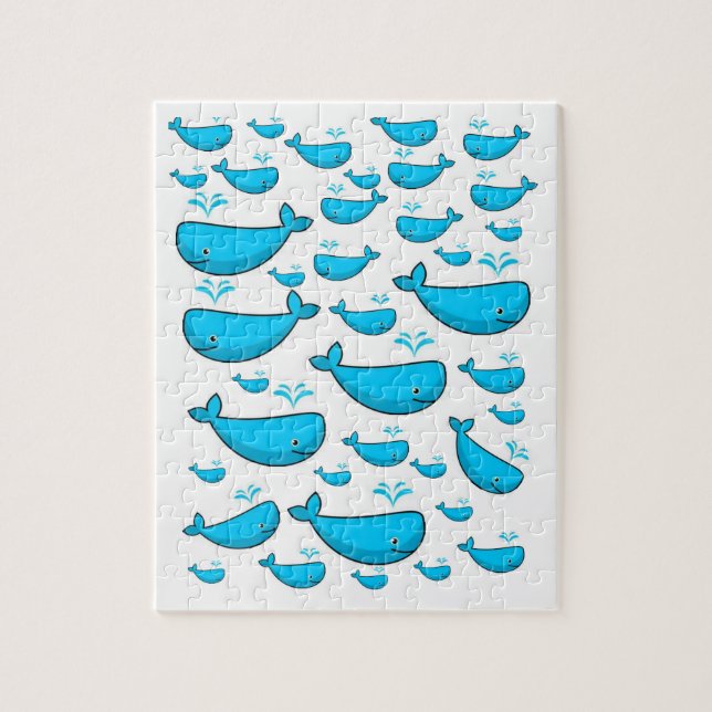 Whale Jigszle Puzzle Pussel (Vertikal)