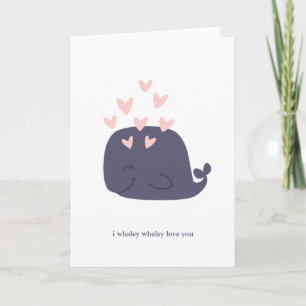 Whale Kärlek Kort