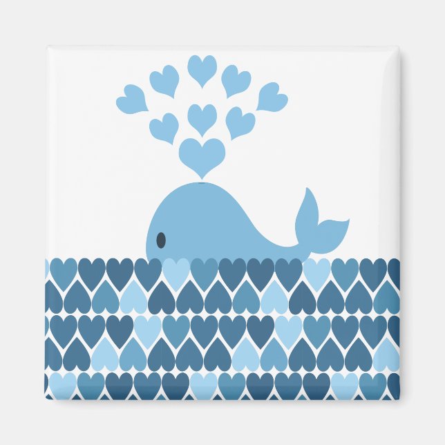 Whale Kärlek Magnet (Framsidan)