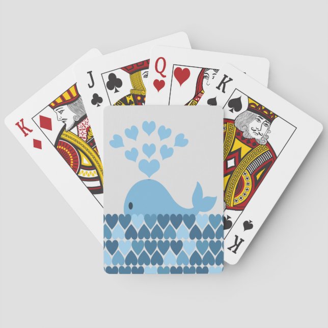Whale Kärlek Spel Kort (Baksidan)