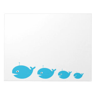 Whale Large Anteckningsblock