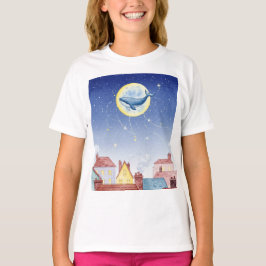 Whale on the Moon T Shirt