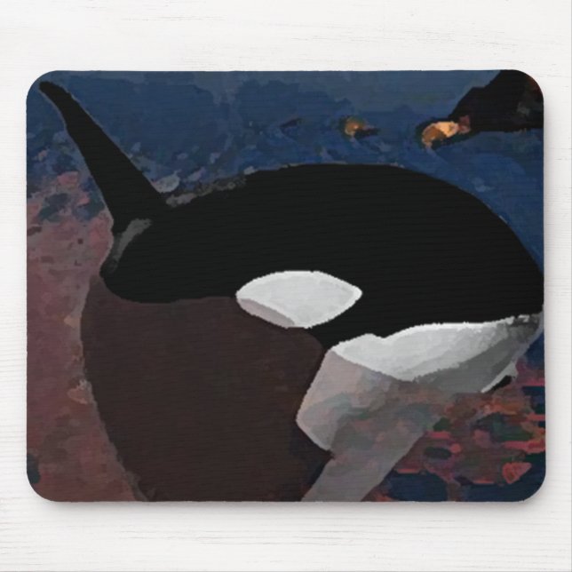 Whale Painting Mousepad Musmatta (Framsidan)