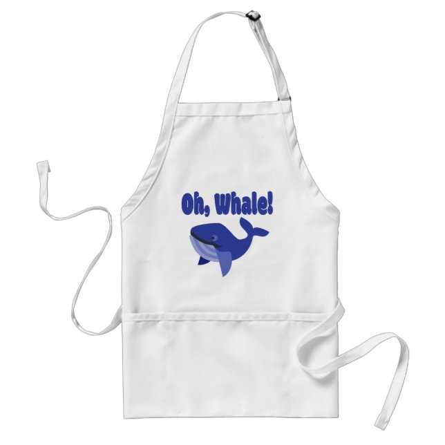 Whale Pun Funny Förkläde (Framsidan)