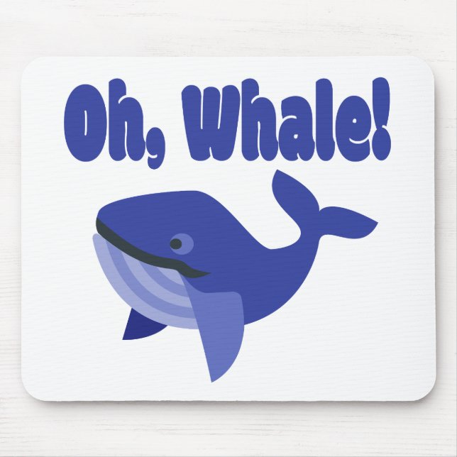 Whale Pun Funny Musmatta (Framsidan)