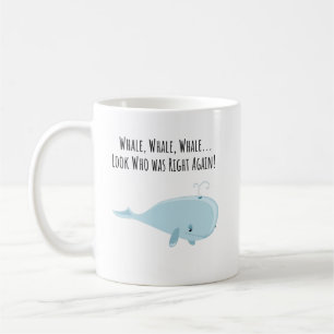 Whale Pun - Mugg - Anpassningsbar Mugg - keramik