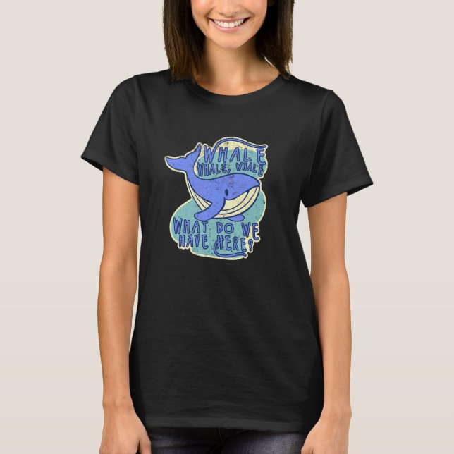 Whale Pun Pappa Jokes Family Cruise Whale Watching T Shirt (Framsida)