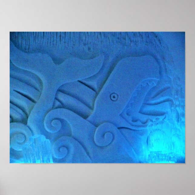 Whale Room at Hotel de Glace, Quebec, Kanada Poster (Framsidan)