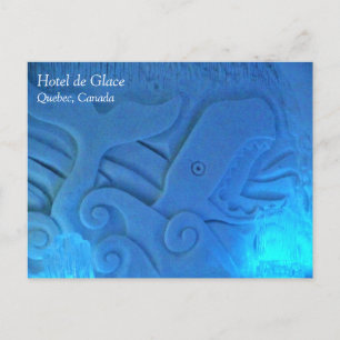 Whale Room at Hotel de Glace, Quebec, Kanada Vykort