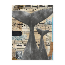 "Whale Sång" - exklusivt Designat vykort