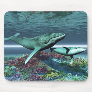 WHALE SÅNG MOUSEPAD MUSMATTA