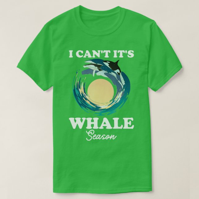 Whale Season Funny Whale Wacther T Shirt (Design framsida)