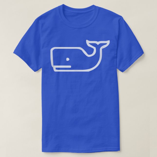 Whale Shark Beluga Orca Navy  T Shirt (Design framsida)