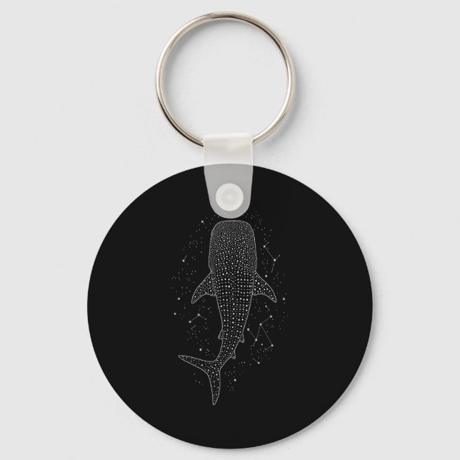 Whale Shark Constellation Marine Life For Animal L Nyckelring (Framsida)