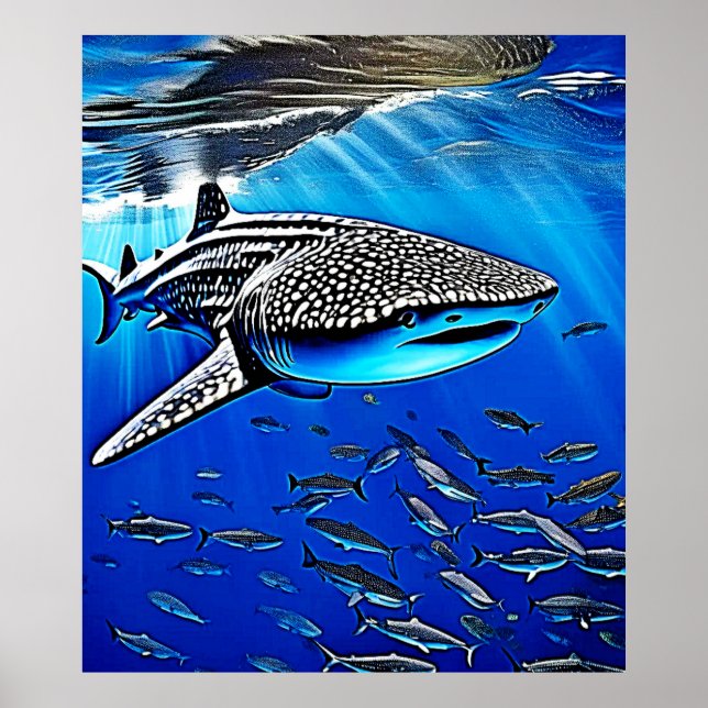 Whale Shark Majesty Design Poster (Framsidan)