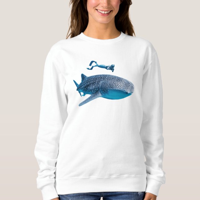 Whale Shark Sweatshirt T Shirt (Framsida)