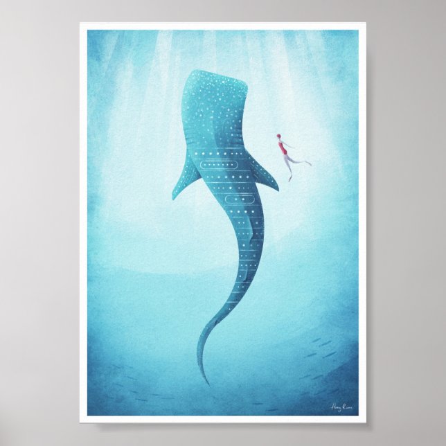Whale Shark Vintage affisch (Framsidan)