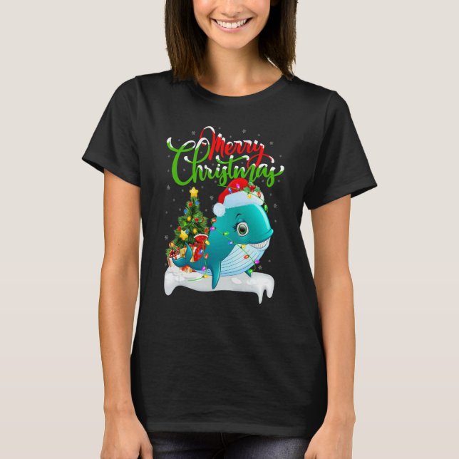 Whale Shark   Xmas Decorations Whale Shark Christm T Shirt (Framsida)