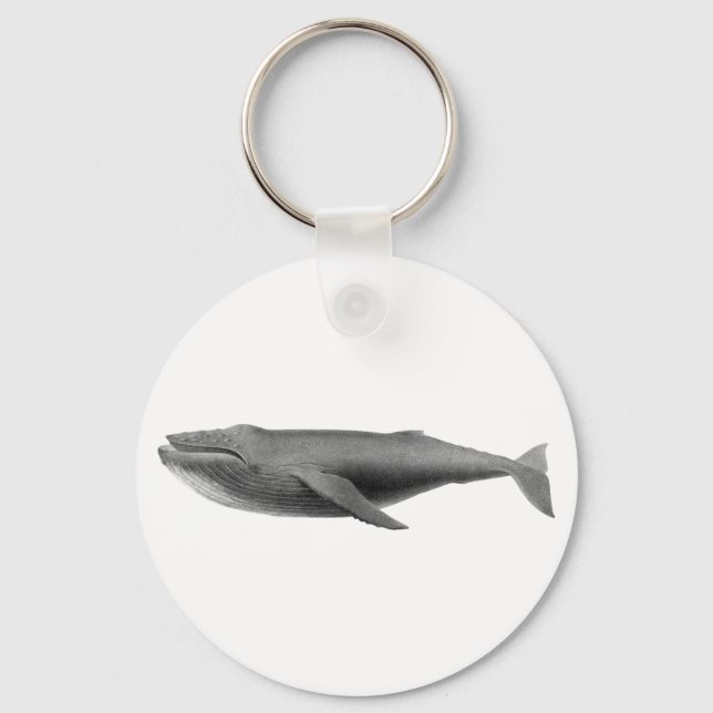 WHALE SJÖLIV NAUTICAL BUTTON KEYCHAIN NYCKELRING (Framsida)
