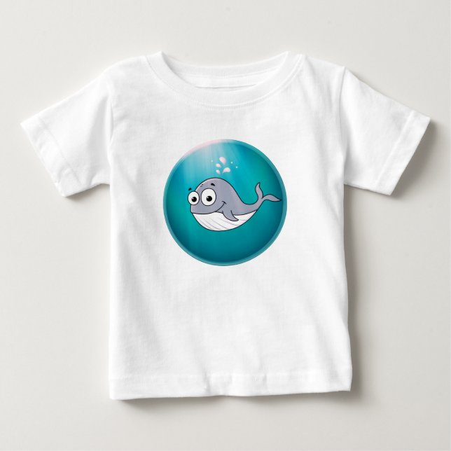 Whale, Sperm Whale, Underwater T Shirt (Framsida)