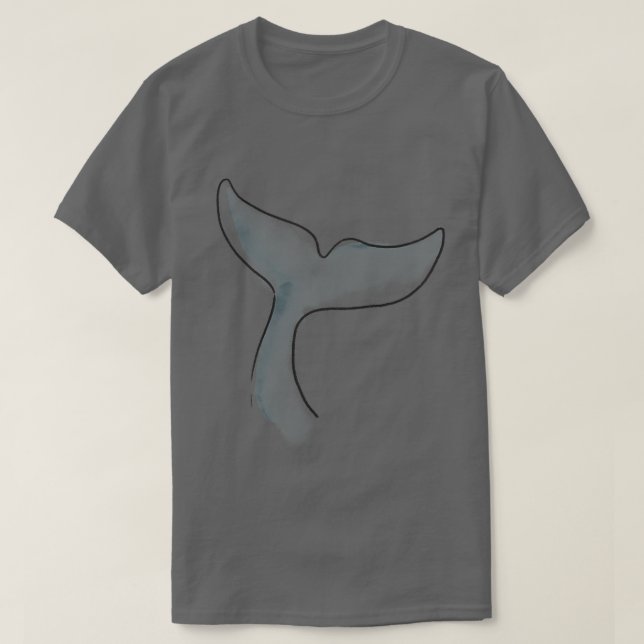 Whale svan fin t shirt (Design framsida)